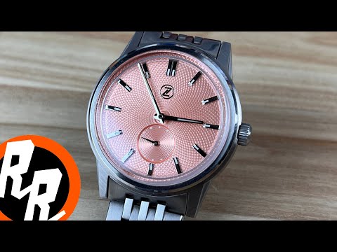Zelos Nova 38mm Salmon Dial - YouTube