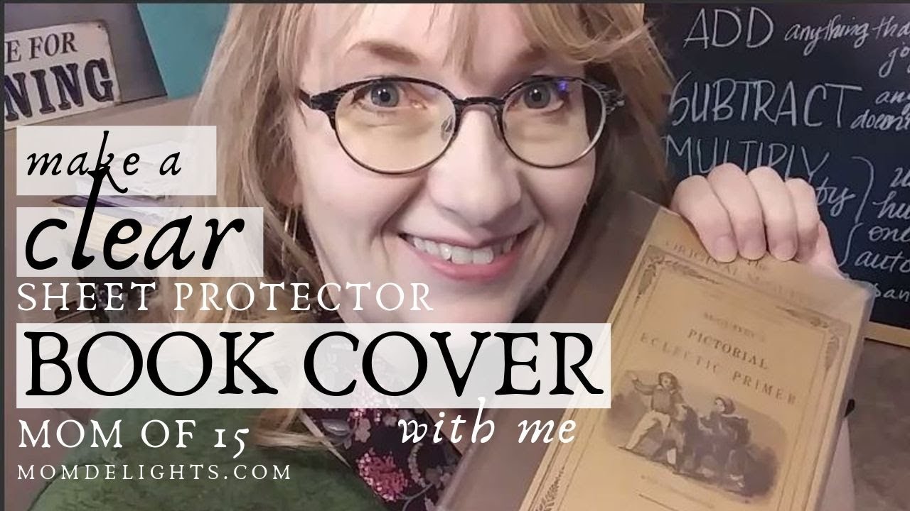 How to Make a Clear Book Cover With a Protector Sheet YouTube