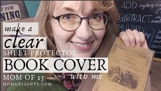 How to Make a Clear Book Cover With a Protector Sheet