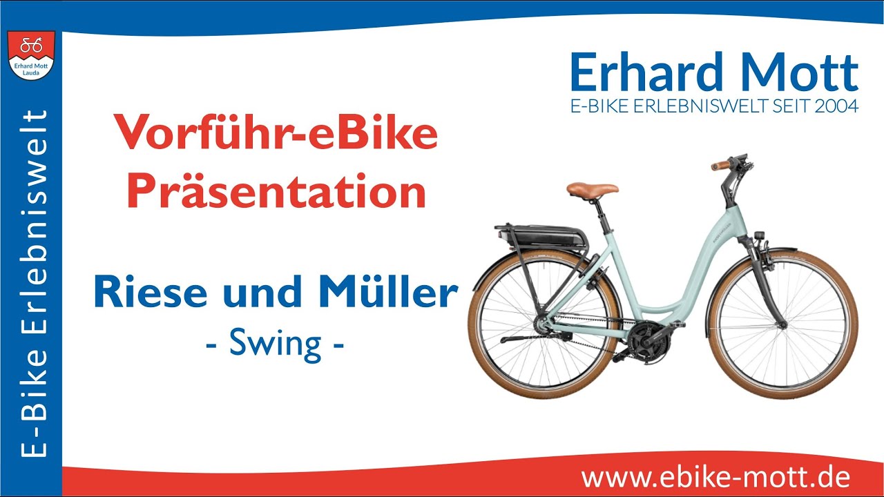 Riese und Müller Swing testen unser Vorführ-eBike | E-Bike Erlebniswelt  Erhard Mott Lauda - YouTube