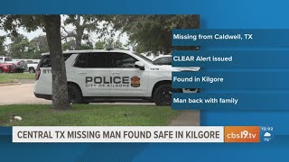 What is a CLEAR Alert? It helped missing Central Texas man be found safe in Kilgore