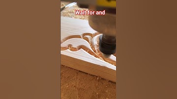 CNC Wood Carving Art # Precision Floral Design in Action 🌸#woodworking #wood#woodwork