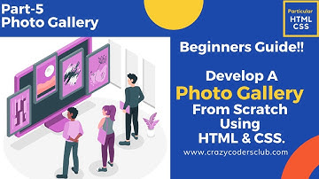 Build A Simple Photo Gallery Using HTML | CSS |Step By Step Tutorial
