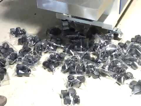 Office casters packing machine - YouTube