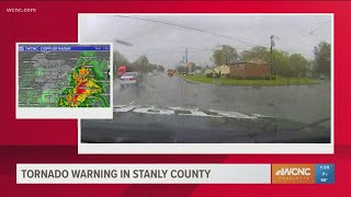 Tornado warning issued for Anson, Stanly counties in NC