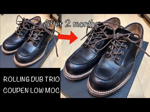 Rolling dub trio coupen low moc ローリング ROLLING DUB TRIO “COUPEN LOW MOC”＜BLACK CHROMEXCEL＞ | MASUYA