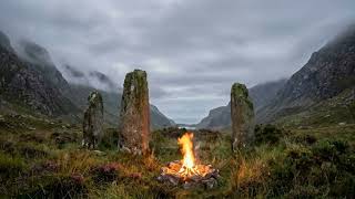 Ancient Irish Valley 🌿 | Celtic Harp & Coastal Wind | Meditative Ambience for Deep Focus & Calm