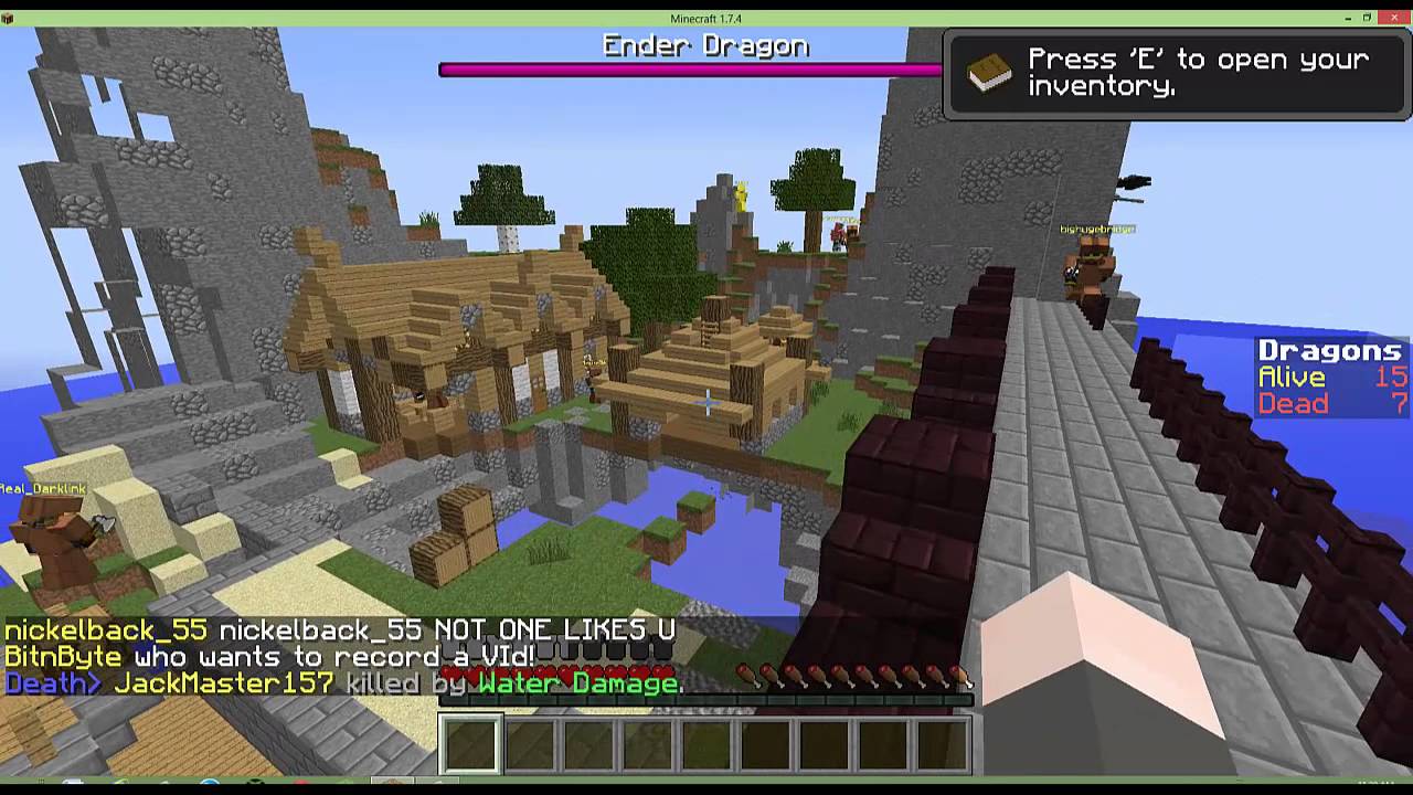 Minecraft mini game DRAGONS Ep.1