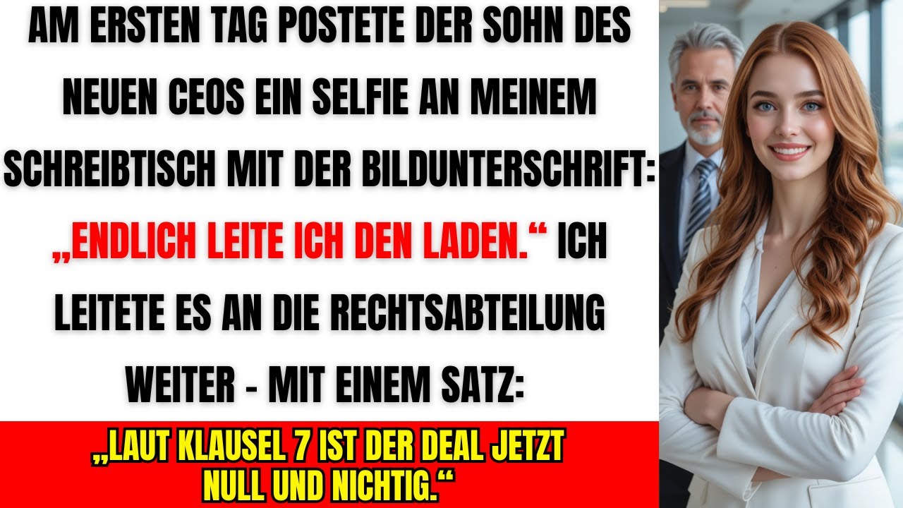 Der Sohn des Chefs postete ein Selfie. Und sie nutzte es, um alles zu beenden.