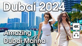 Dubai 🇦🇪 Amazing Dubai Marina [ 4K ] Walking Tour