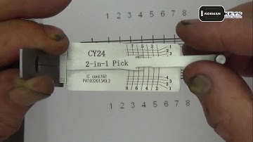 Demo operation video of Lishi tool CY24 2-in-1 Auto Pick and Decoder