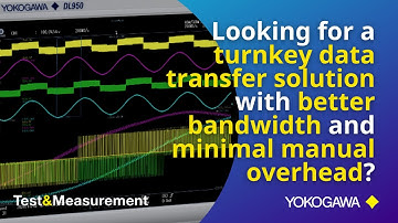 Capture & Record High-Speed Data w/10Gb Ethernet Option for Yokogawa Test&Measurement DL950