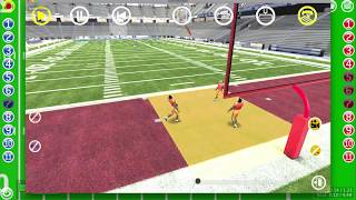 Tactic3D US Football kick example screenshot 2