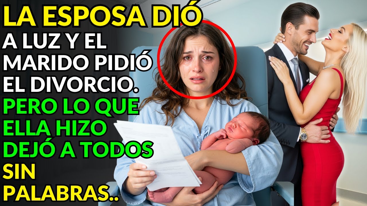 LA ESPOSA DIÓ A LUZ Y EL MARIDO PIDIÓ EL DIVORCIO. PERO LO QUE ELLA HIZO DEJÓ A TODOS SIN PALABRAS..
