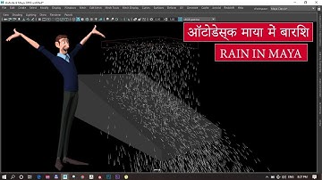 Maya 2018 tutorial : How to create rain with nParticles