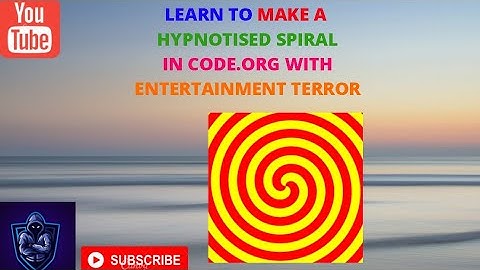 CREATE A HYPNOTISED SPIRAL || ARTIST LAB || CODE.ORG