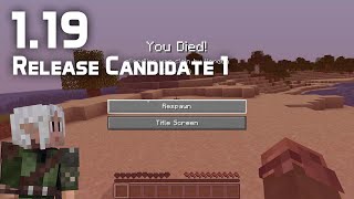 Whats New In Minecraft 1.19 Release Candidate 1? Not Much...