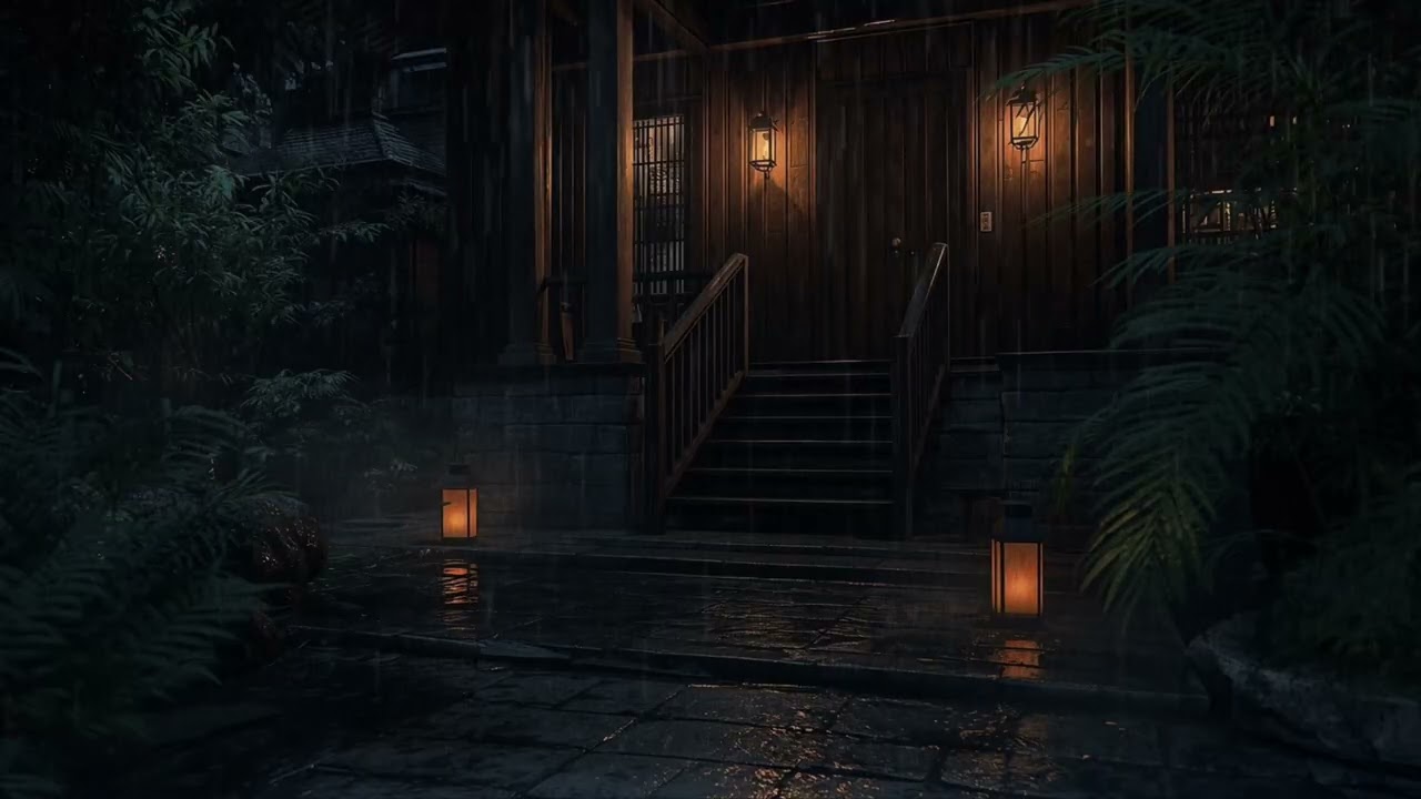 Best Rain in the Rural at Night 🌲 | Sleep Deeply with Rain Sounds