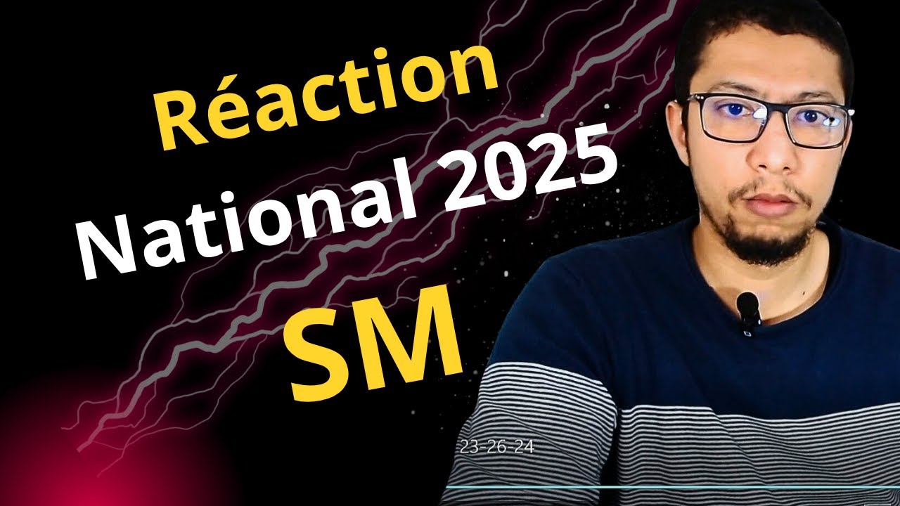Bac 2025 Maths SMA/SMB - MA RÉACTION