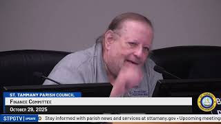 St. Tammany Parish Finance Committee : October 29, 2025