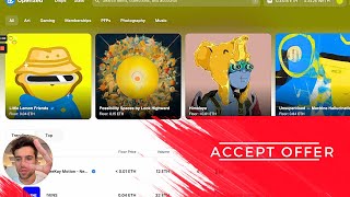 Accepting an NFT Offer on OpenSea: Making Profit 💰