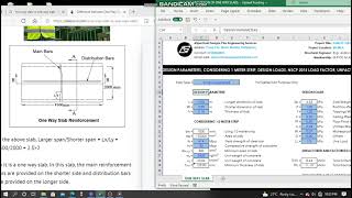 ONE WAY SLAB DESIGN USING STRUCTURAL EXCEL PROGRAM