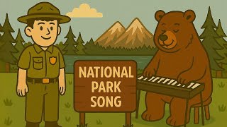 Learn The National Parks Song United States Geography Animated Educational For Kids Resimi