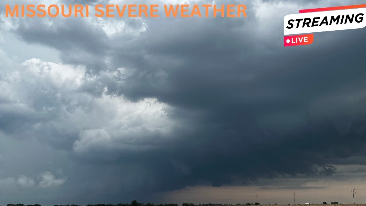 LIVE Storm Chaser | Missouri Severe Wind and Hail - YouTube