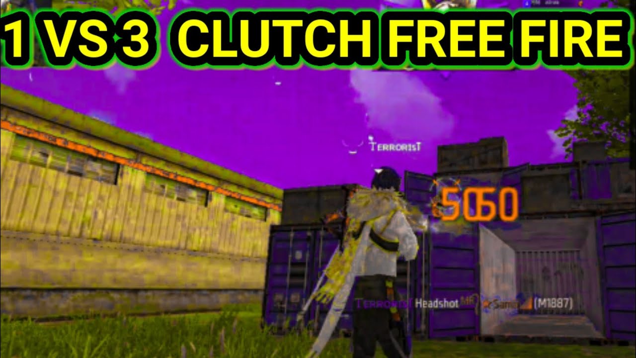 1 Vs 3 Clutch Free Fire || Free Fire 1vs3 || Free Fire Player Gameplay ...