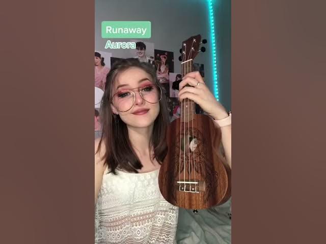 Ukulele cover/chords for song Runaway by Aurora #shorts​​​