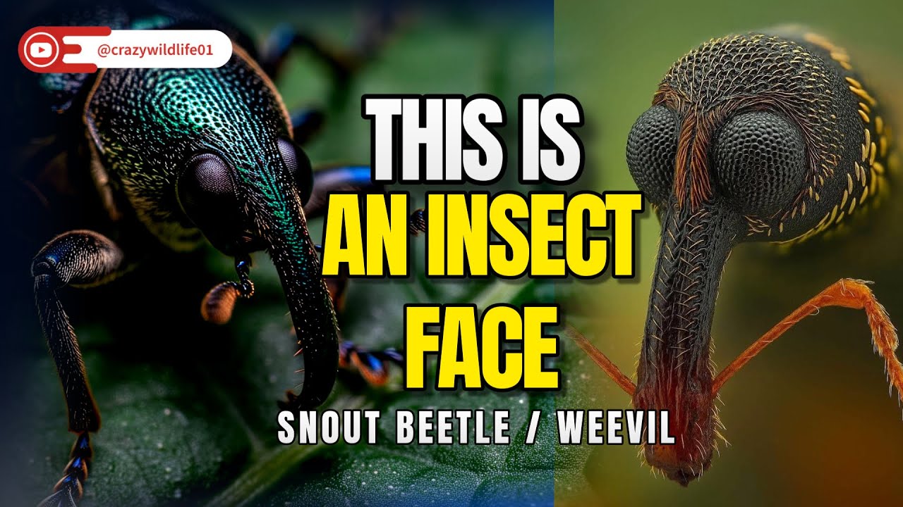 This isn't an Alien - It's a Real Insect's Face || Snout Beetle