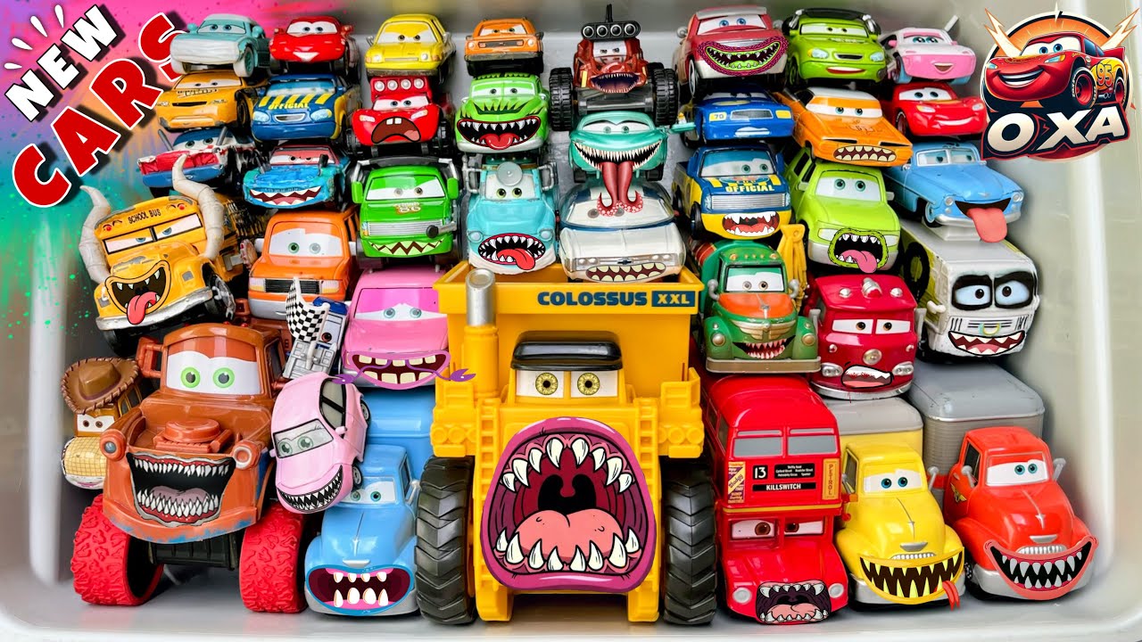 Disney Pixar Cars Unboxing Review | Lightning McQueen, Tow Mater, Chick Hicks, Sally Carrera, Cruz