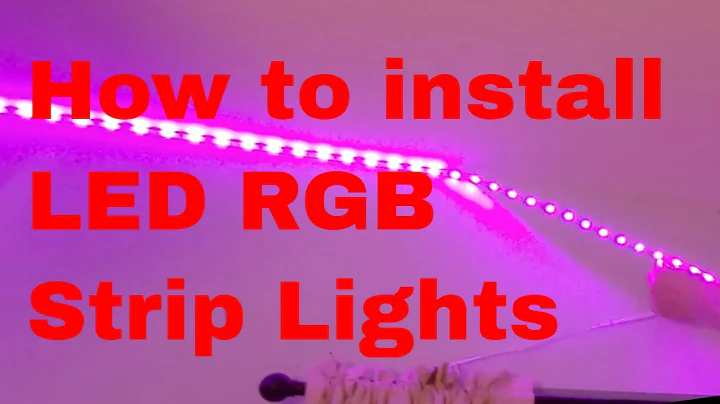 How to install LED RGB Strip Lights on Wall