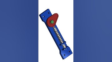 CAM Spring Animation #solidworks #engineering #design #cadcam #3danimation