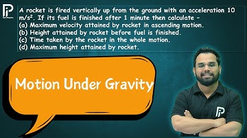 A rocket is fired vertically up from the ground with an acceleration 10 m/s2. If its fuel is finish