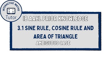 IB Maths AAHL Sine Rule, Cosine Rule and Area of Triangles - Investigation