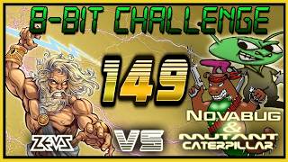 8-BIT CHALLENGE #149: PANG + ? (Zeusdaz vs Novabug & Mutant Caterpillar)