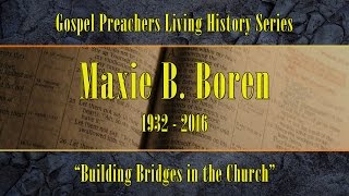Building Bridges in Church Sermon by Maxie Boren