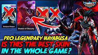 THIS IS WHY HAYABUSA SHADOW OF OBSCURITY IS THE BEST EPIC SKIN IN THE GAME! | MOBILE LEGENDS