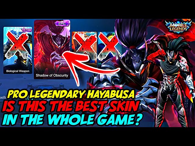 THIS IS WHY HAYABUSA SHADOW OF OBSCURITY IS THE BEST EPIC SKIN IN THE GAME! | MOBILE LEGENDS class=