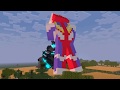 Minecraft Animation: Ultraman Tiga vs Gundam Invi