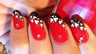 red nail designs for valentine\'s day 1