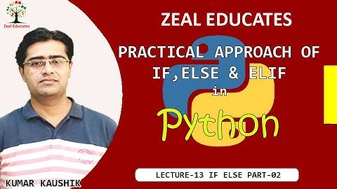 #13 if else part 2 || Python Tutorial in Hindi for beginners