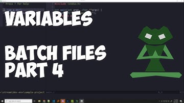 Windows Batch files to build your code Part 4