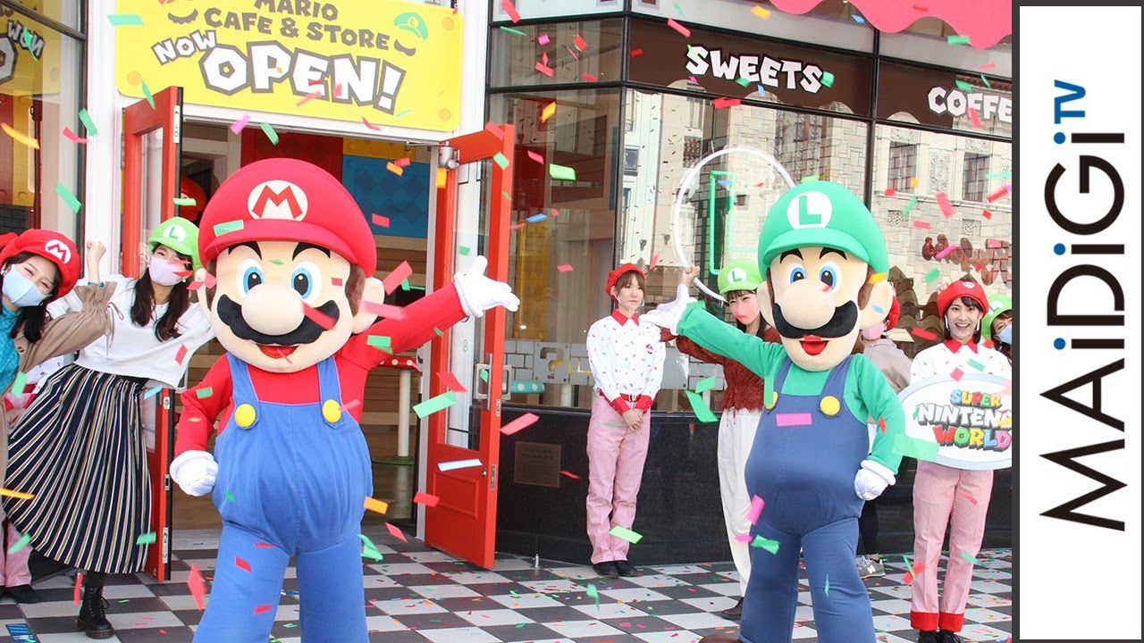 Café e loja enriquecem experiências em área temática do Mario Bros