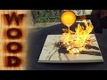 Molten Copper vs Wood