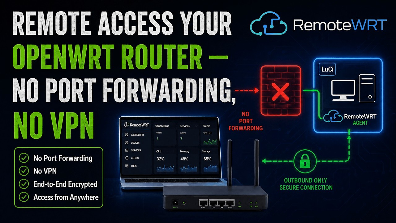 Remote Access Your OpenWrt Router — No Port Forwarding, No VPN - YouTube