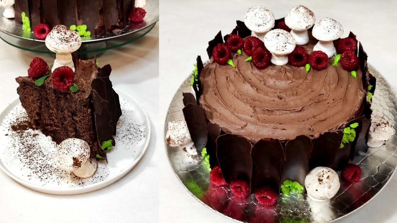 طورطة الغابة السوداء الراقية واللذيذة(فوري نوار)بحلة جديدة مع كل مراحل التحضير والتزيين Black Forest