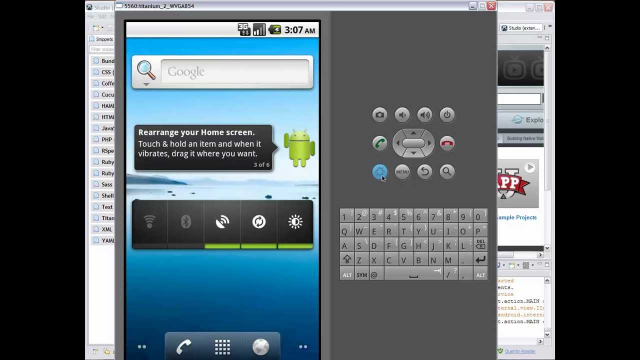 Lecture 2 Mobile Development With Titanium By Appcelerator Kitchensink And Android Sdk
