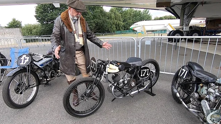 Brooklands Motorcycle Day 2022. Steve with his 193...